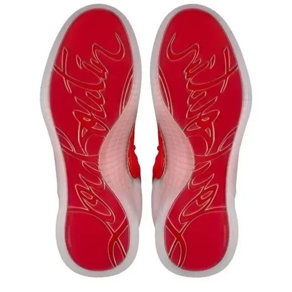 CHRISTIAN LOUBOUTIN Men's Arpoador Low-top Sneakers Red 41.5